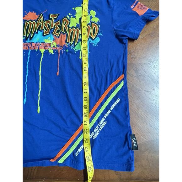 Switch Remarkable Mastermind Embroidered Graphic T-Shirt Mens Size M Blue - Picture 8 of 9